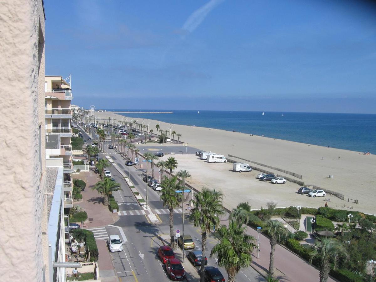 Studio vue sur la mer au 6ème et dernier étage Canet-en-Roussillon Esterno foto