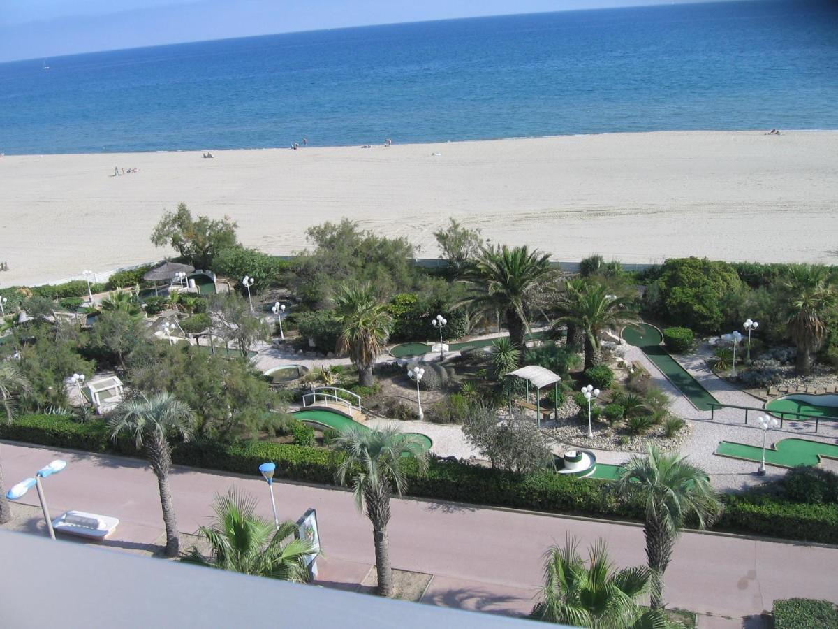 Studio vue sur la mer au 6ème et dernier étage Canet-en-Roussillon Esterno foto