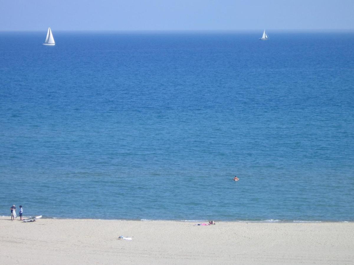 Studio vue sur la mer au 6ème et dernier étage Canet-en-Roussillon Esterno foto