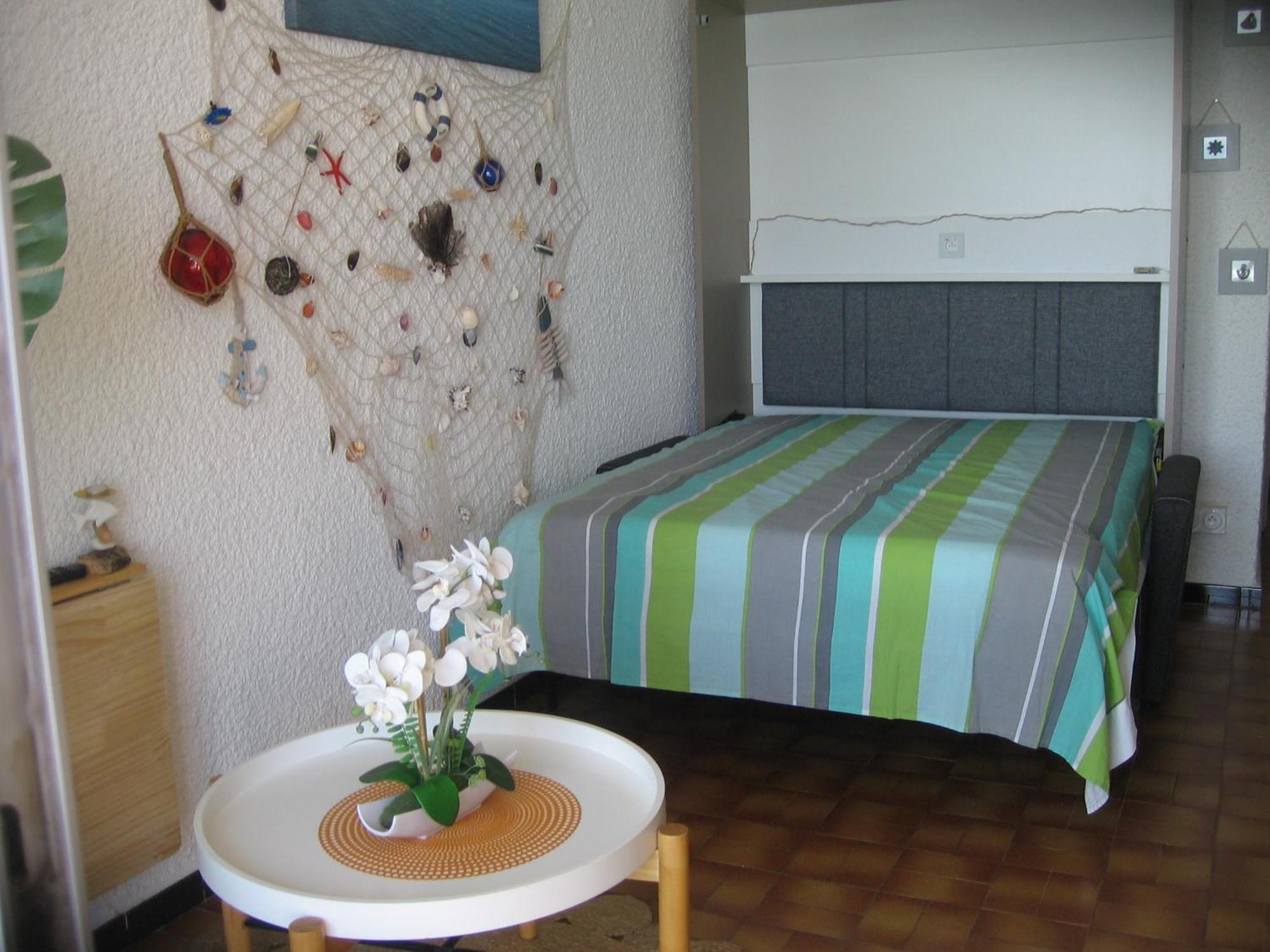 Studio vue sur la mer au 6ème et dernier étage Canet-en-Roussillon Esterno foto