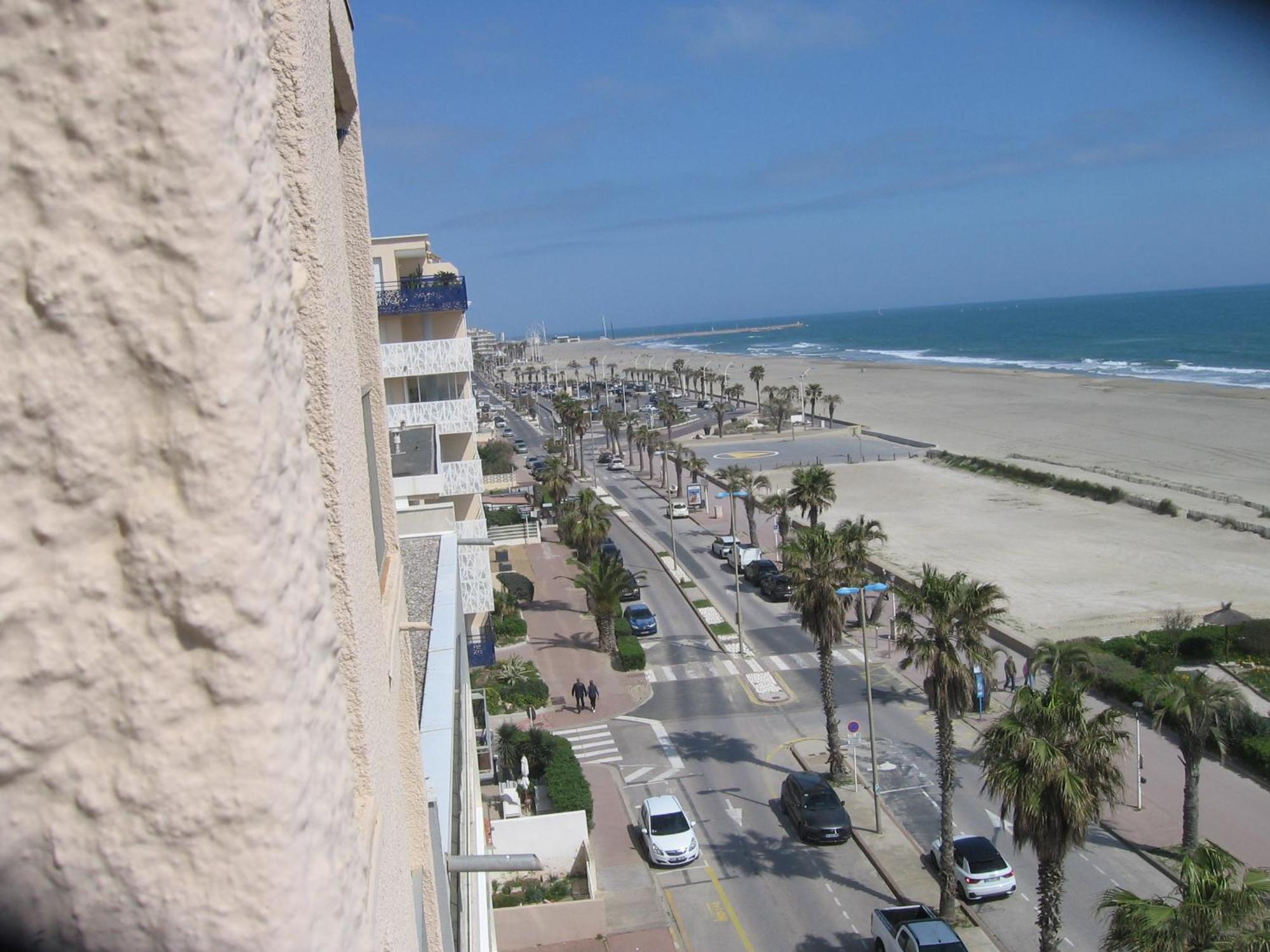 Studio vue sur la mer au 6ème et dernier étage Canet-en-Roussillon Esterno foto
