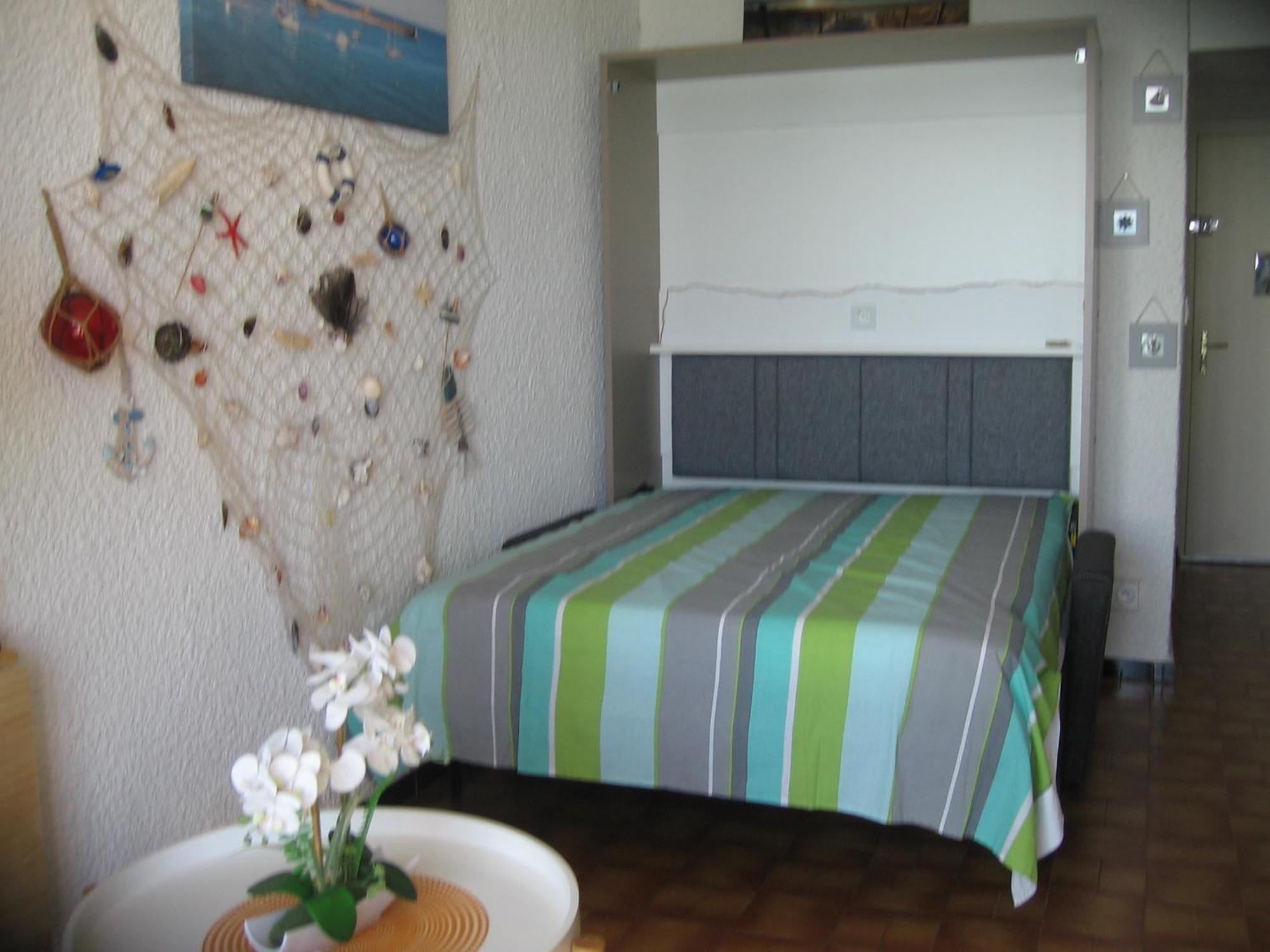 Studio vue sur la mer au 6ème et dernier étage Canet-en-Roussillon Esterno foto